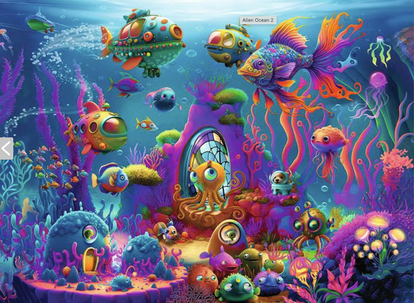 Aliens Ocean 150pc