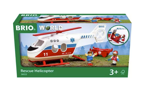 Rescue Helicopter Train Set