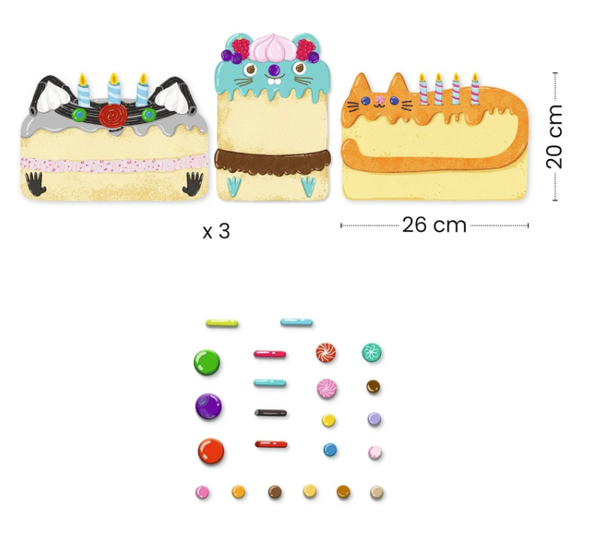 Collage Cakes & Sweets Craft Kit