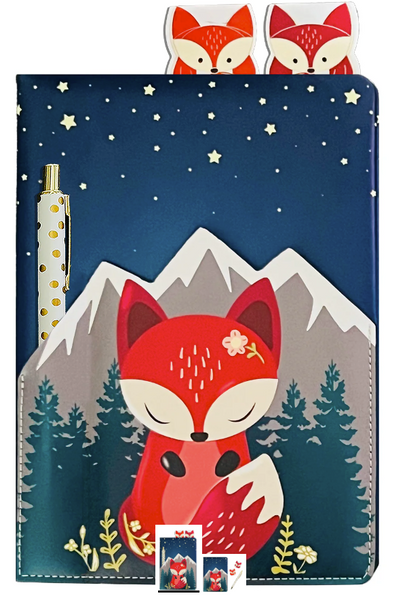 Sweetie Fox Pocket Journal w/Pen