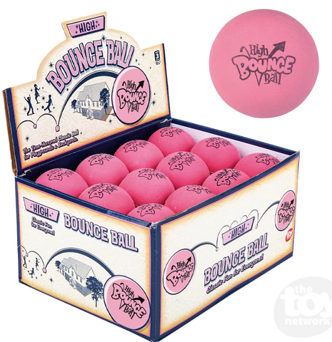 Pink Bounce Rubber Ball
