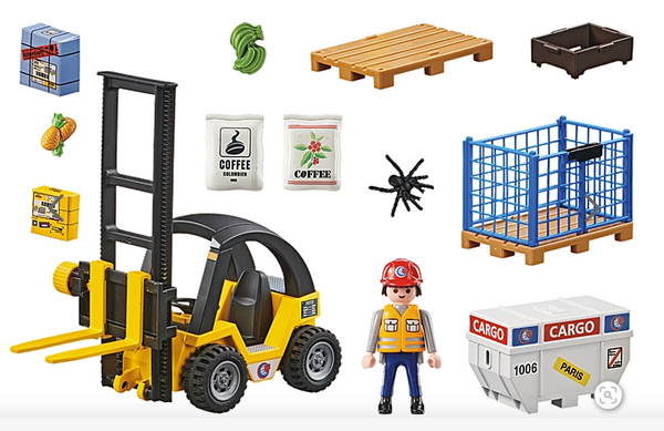 Forklift Truck with Cargo