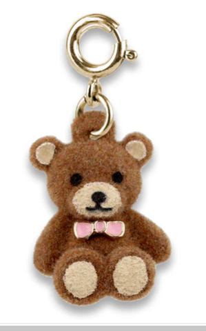 Gold Fuzzy Bear Charm