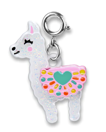 Glitter Llama Charm