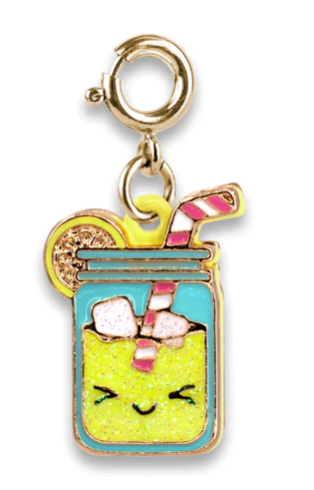 Gold Glitter Lemonade Charm