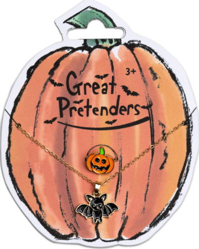 Bat Necklace w/Pumpkin Ring