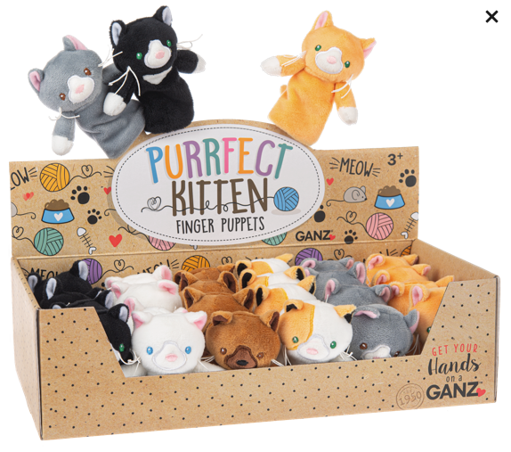 Pur Cat Finger Puppet 3.5"