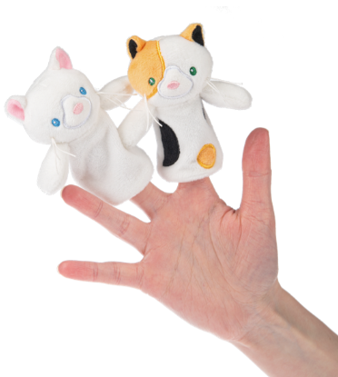 Pur Cat Finger Puppet 3.5"