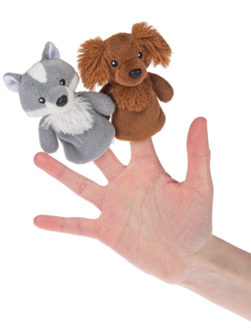 Paw Dog Finger Puppet 3.5"