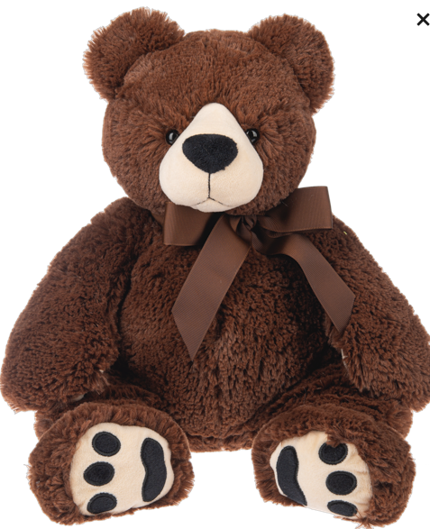 Huxley Bear-Dk Brown 18"