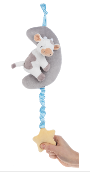 Musical Pulldown Cow 14"
