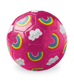 Rainbow Glitter Soccer Size 2