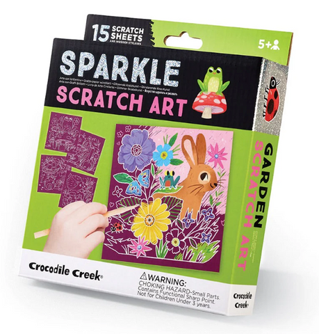 Sparkle Scratch Art Garden