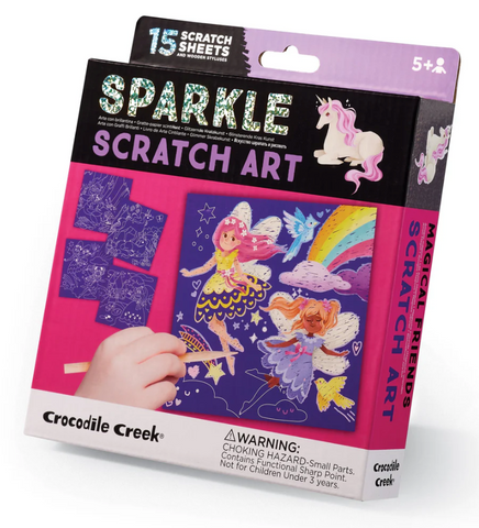 Sparkle Scratch Art Magical Friends