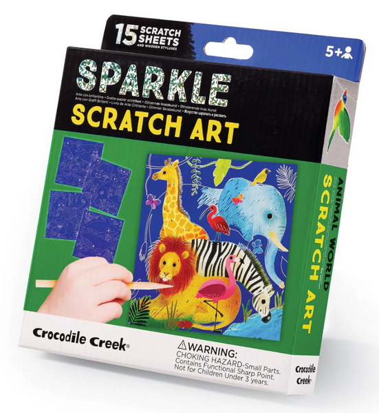 Sparkle Scratch Art Animal World