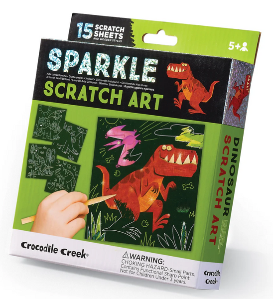 Sparkle Scratch Art Dinosaur