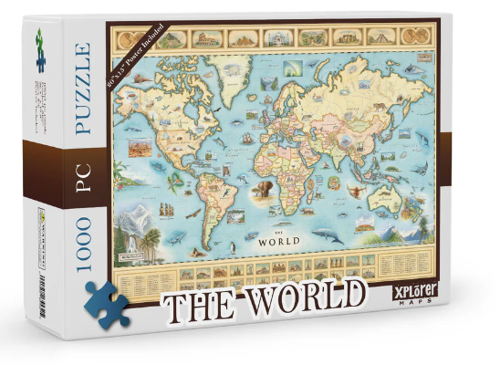 The World Map 1000pc