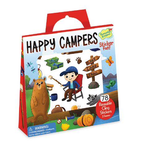 Happy Campers Reusable Sticker Tote
