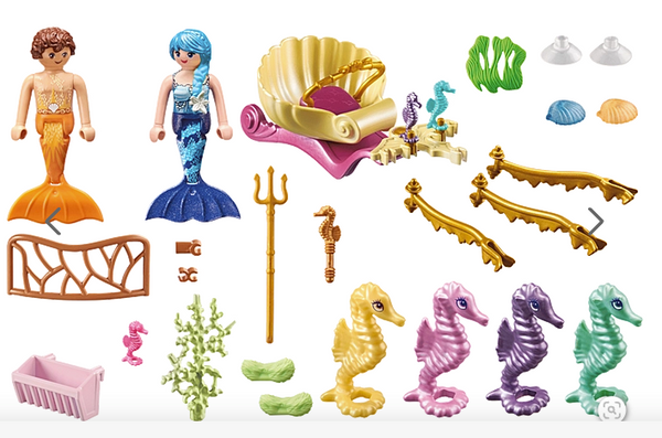 Mermaid Seahorse Carriage