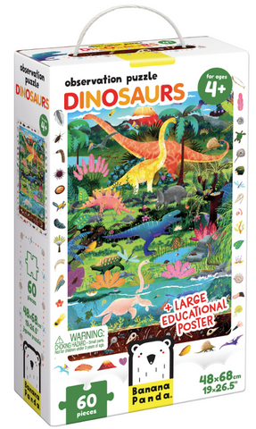 Observation Puzzle Dinosaurs 60pc