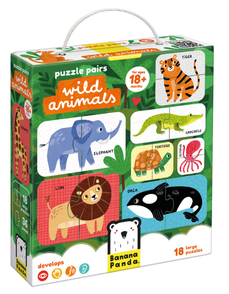 Puzzle Pairs Wild Animals