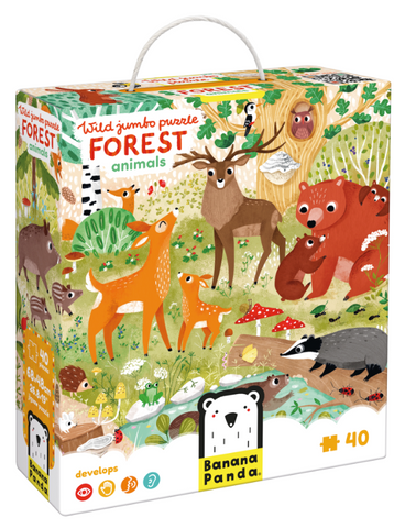 Wild Jumbo Puzzle Forest Animals 40pc