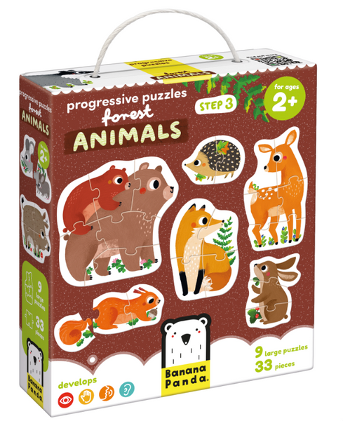 Progressive Puzzles Forest Animals