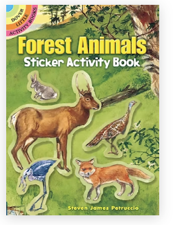 Forest Animals Sticker Act BK