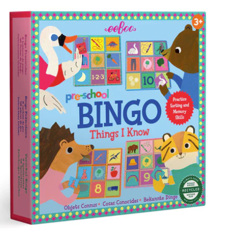 Preschool Things I Know Bingo