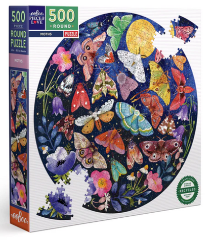Moths  500Pc Round Puzzle