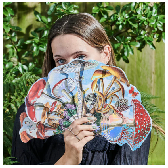 Artist Paper Fan Mushroom