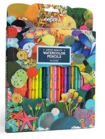 Tidepool 24 Watercolor Pencils
