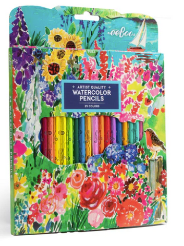 Seaside Garden 24 Watercolor Pencils
