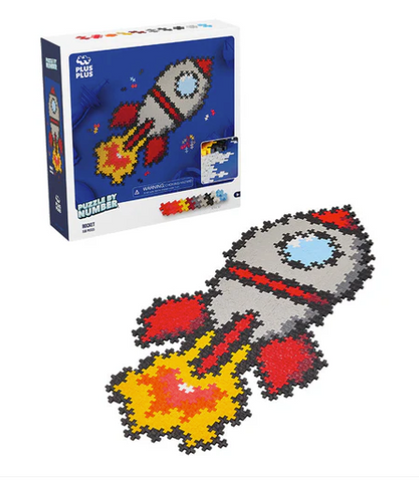 Rocket Puzzle by Number 500pc