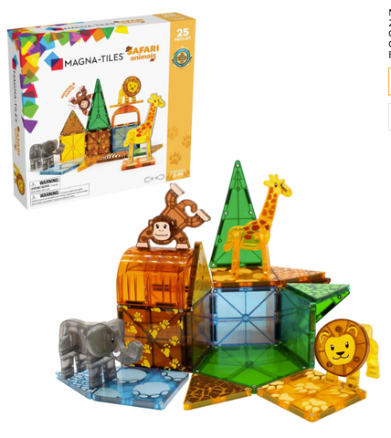 Magna Tiles Safari Animals 25Pc