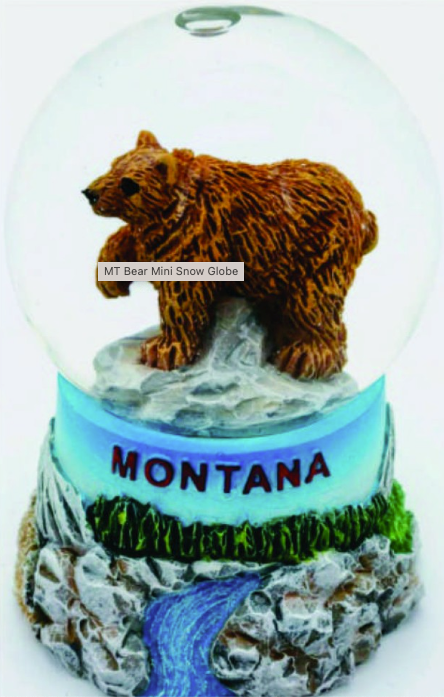 Bear Snow Globe Sm MT