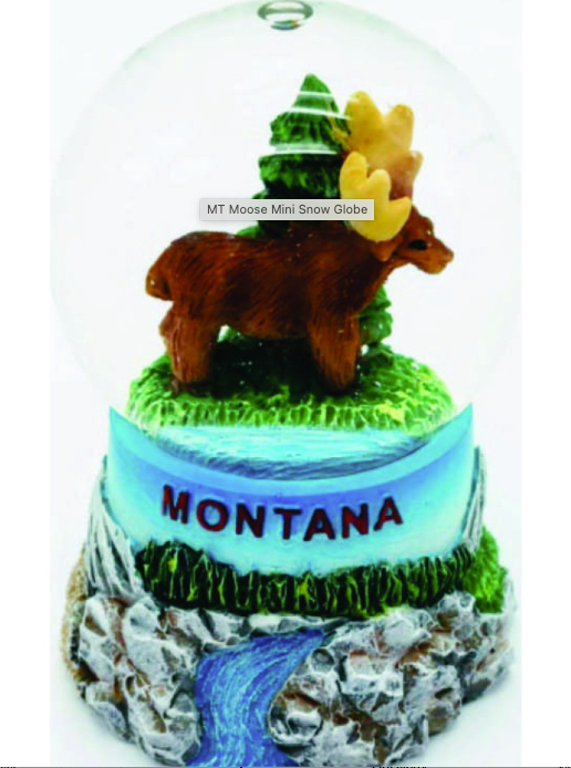 Moose Snowglobe Sm MT