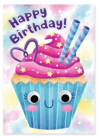 Cupcake Googly Eyes BD Card