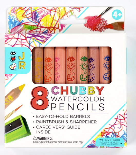 8 Chubby 2in1 Colored Pencils