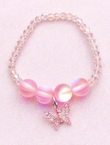 Boutique Holo Pink Crystal Bracelet