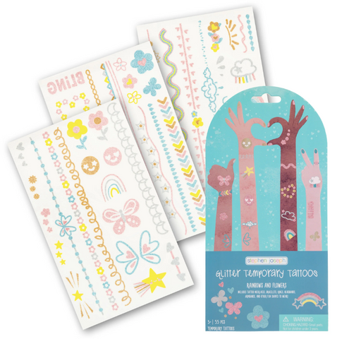 Temporary Tattoo Glitter Rainbow