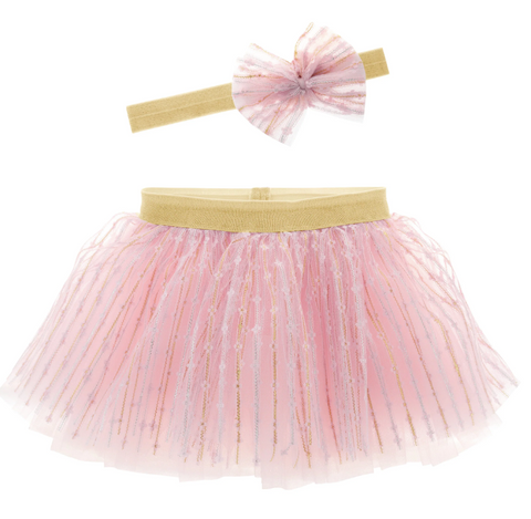 Tutu And Headband Set Pink Sm.