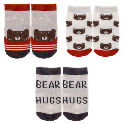 Baby Socks 3-Pack Bear