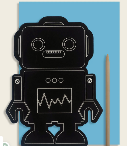 Scratch Art Card Robot