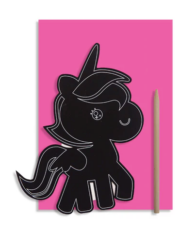 Scratch Art Card Unicorn