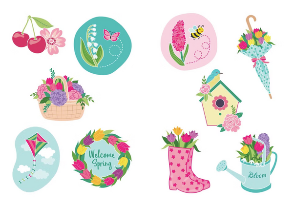 Hello Spring Stickers