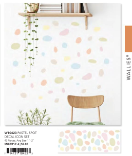 Pastel Spot Decal Wallie