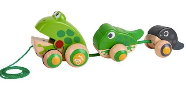 Pull Along Frog Family