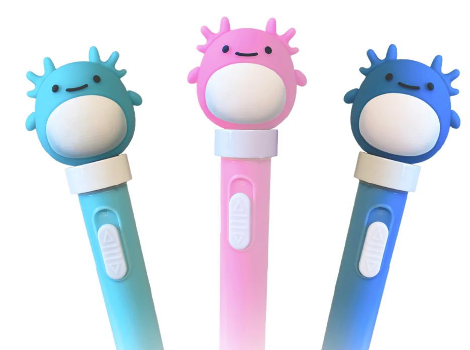 Axolotl Spinning Light Up Pen Asst.