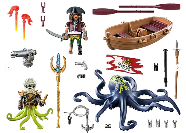 Battle with Giant Octpus